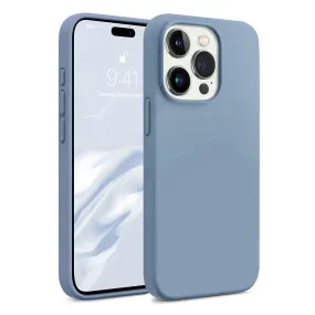 iPhone 15 Pro Case Cover | Liquid Silicone Series | Blue