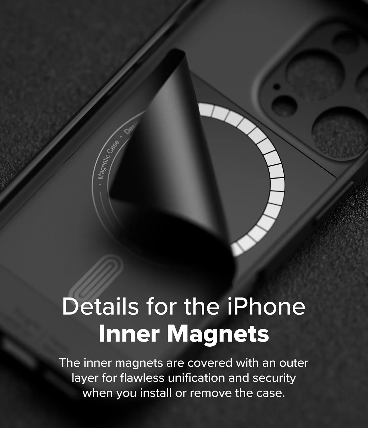 iPhone 16 Pro Case Cover | Onyx Magnetic Series| Black