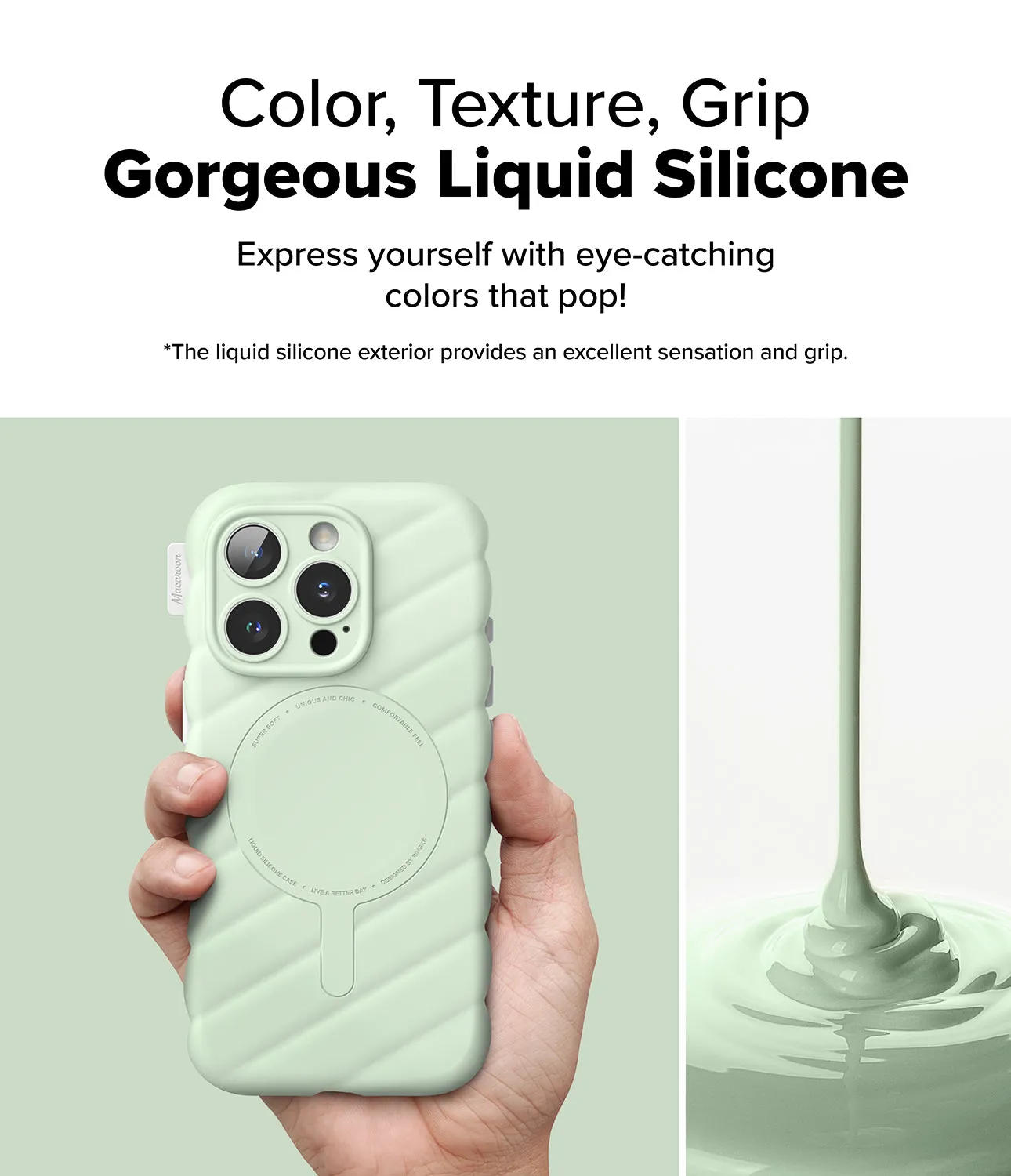 iPhone 16 Pro Case | Macaron Silicone Magnetic