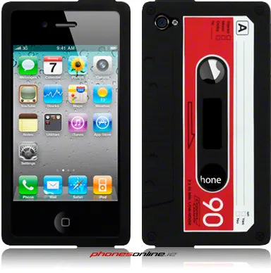 iPhone 4 / 4S Cassette Design Silicon Case