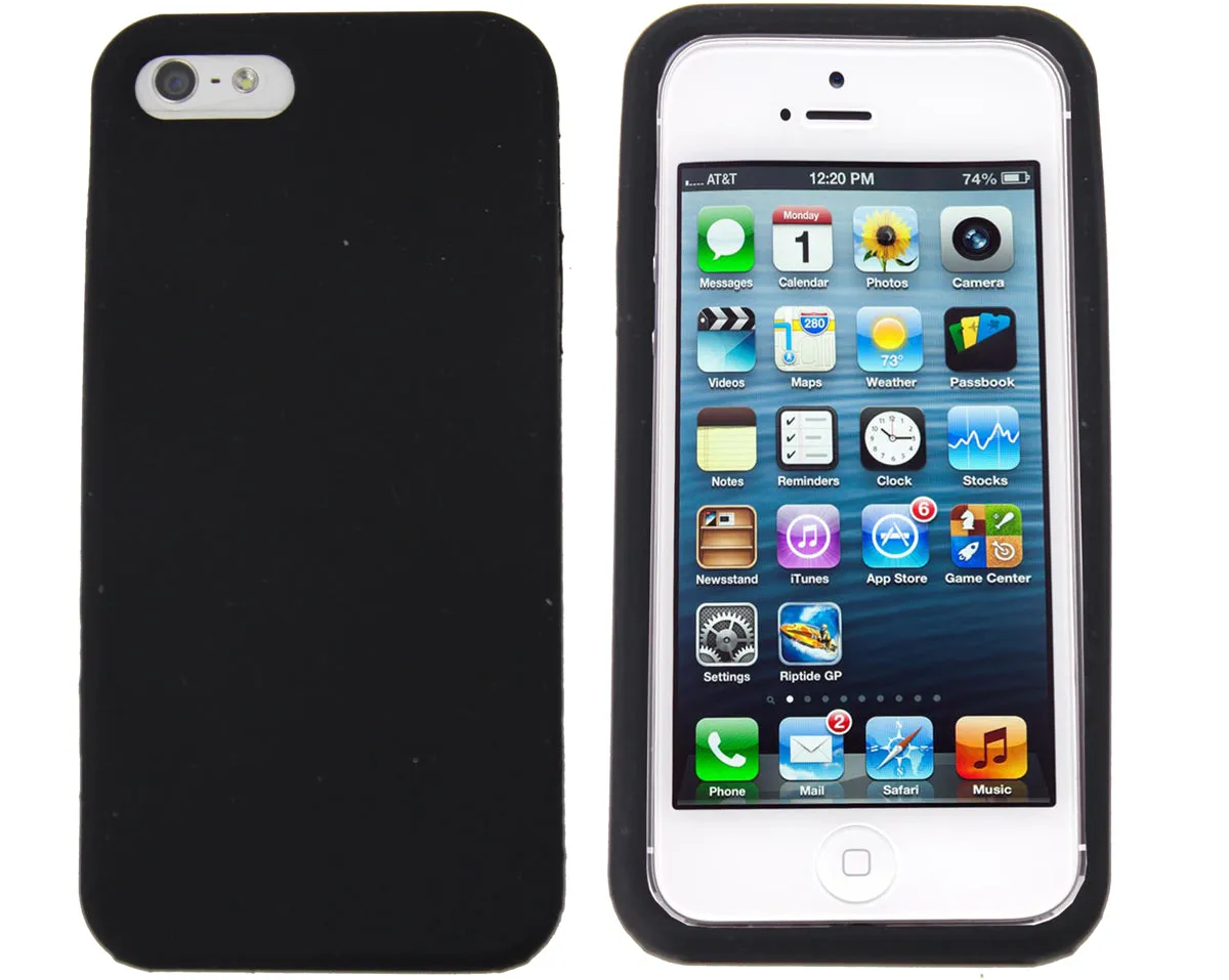 iPhone 5/5s Soft Skin Case Cover (Black)