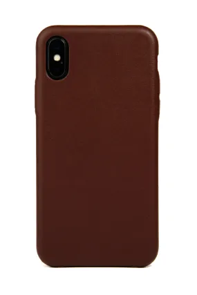 iPhone X Case, Brown Leather