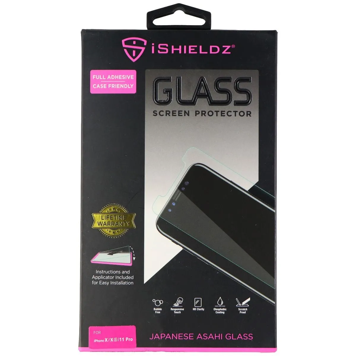 iShieldz Asahi Tempered Glass Screen for iPhone 11 Pro / Xs / X - Clear