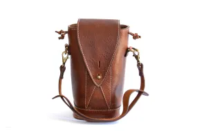 Italian Leather Spirits Carrier - Vachetta Leathers