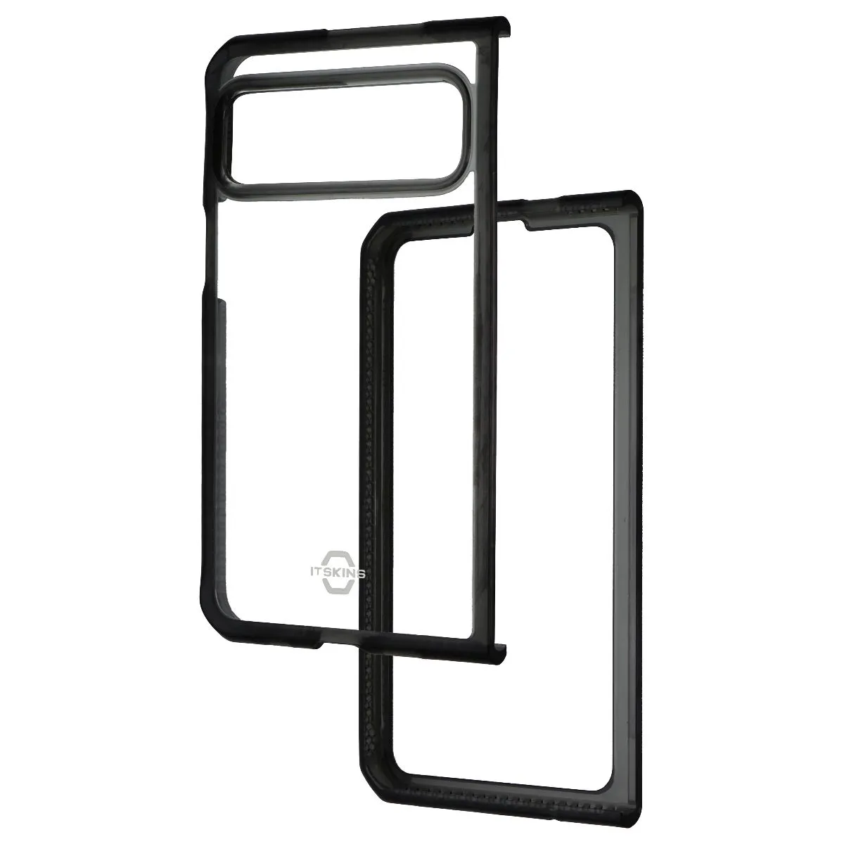 ITSKINS Hybrid_R Hinge Clear Case for Google Pixel Fold - Black/Transparent