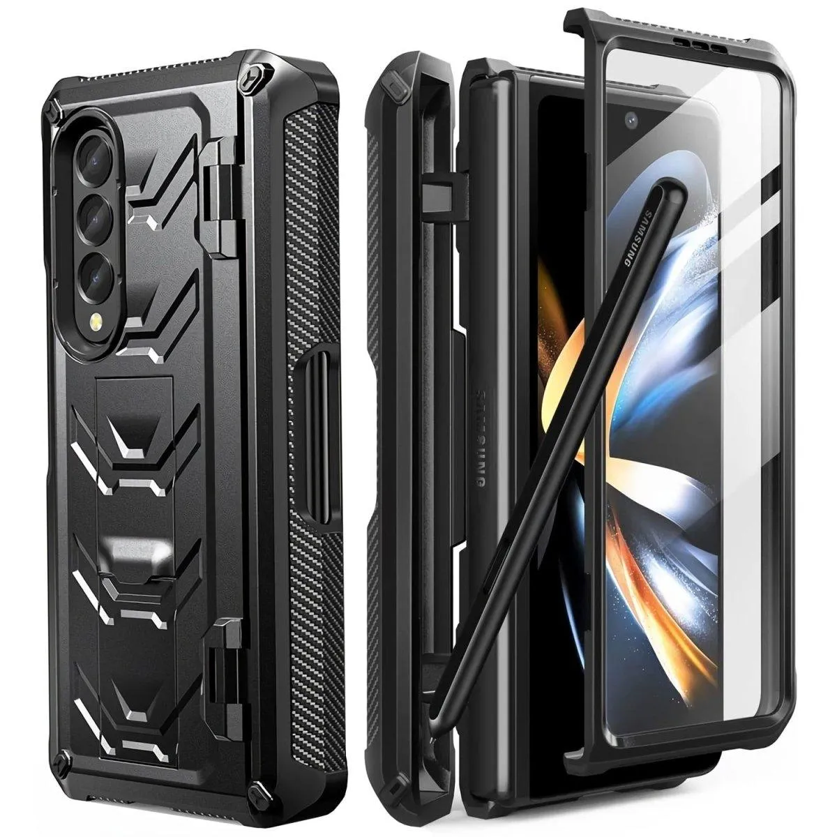 Iuris Rugged Case for Samsung Galaxy Z Fold with Built-in Screen Protector & Kickstand