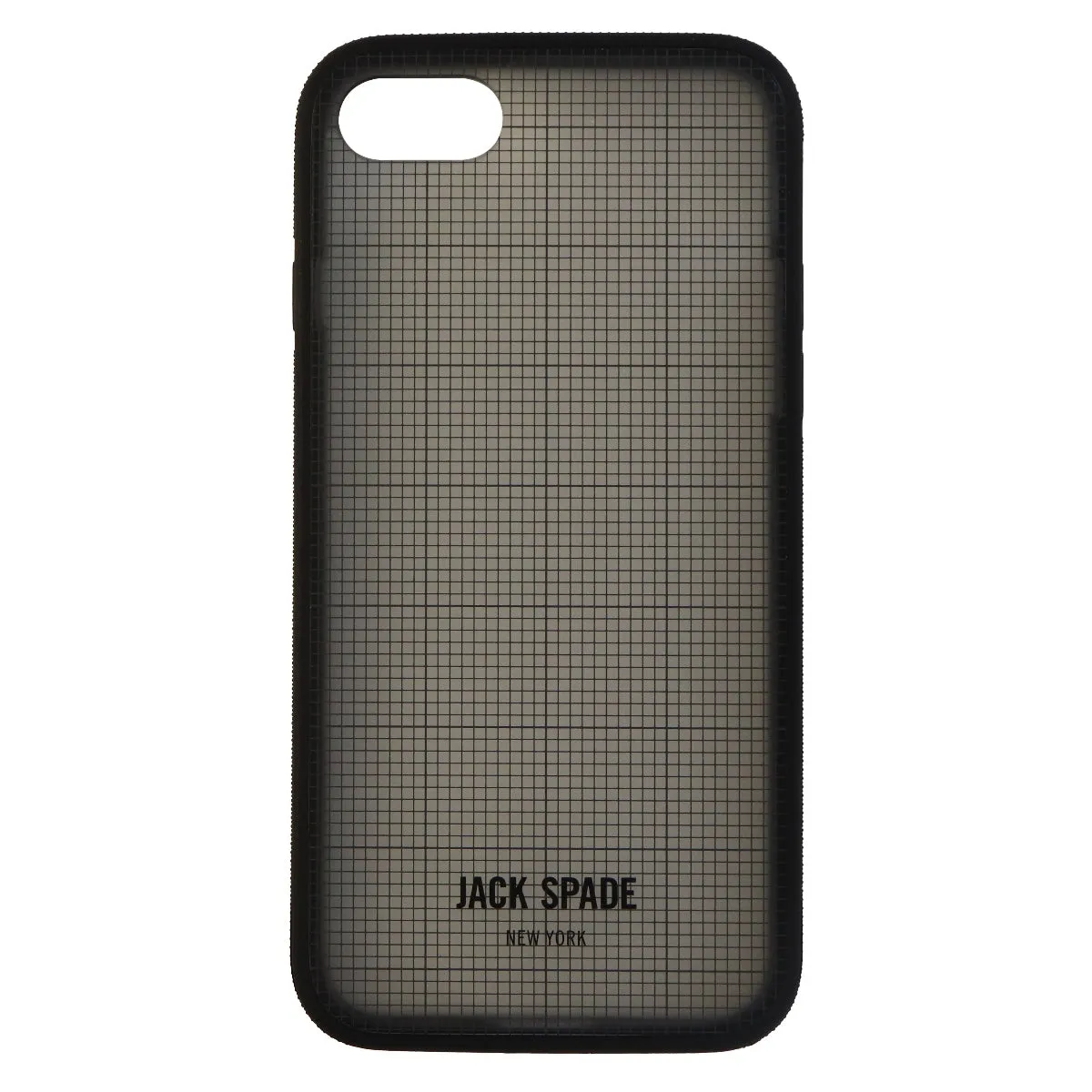 Jack Spade New York Hybrid Case Cover for Apple iPhone 7 - Grid pattern / Black