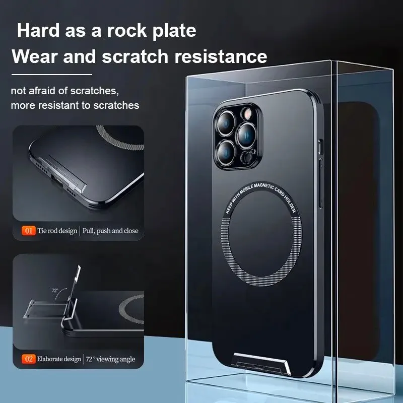 Jenacase- Magnetic Phone Case with Invisible Kickstand For iPhone