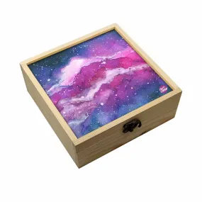 Jewellery Box Makepup Organizer -  Space Purple Watercolor