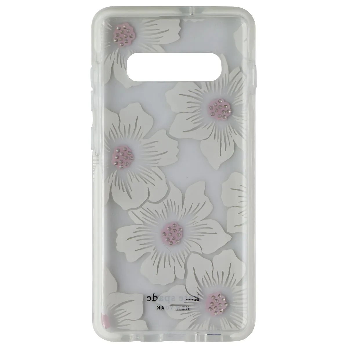 Kate Spade Defensive Hardshell Case for Galaxy (S10 ) - Hollyhock Cream / Clear