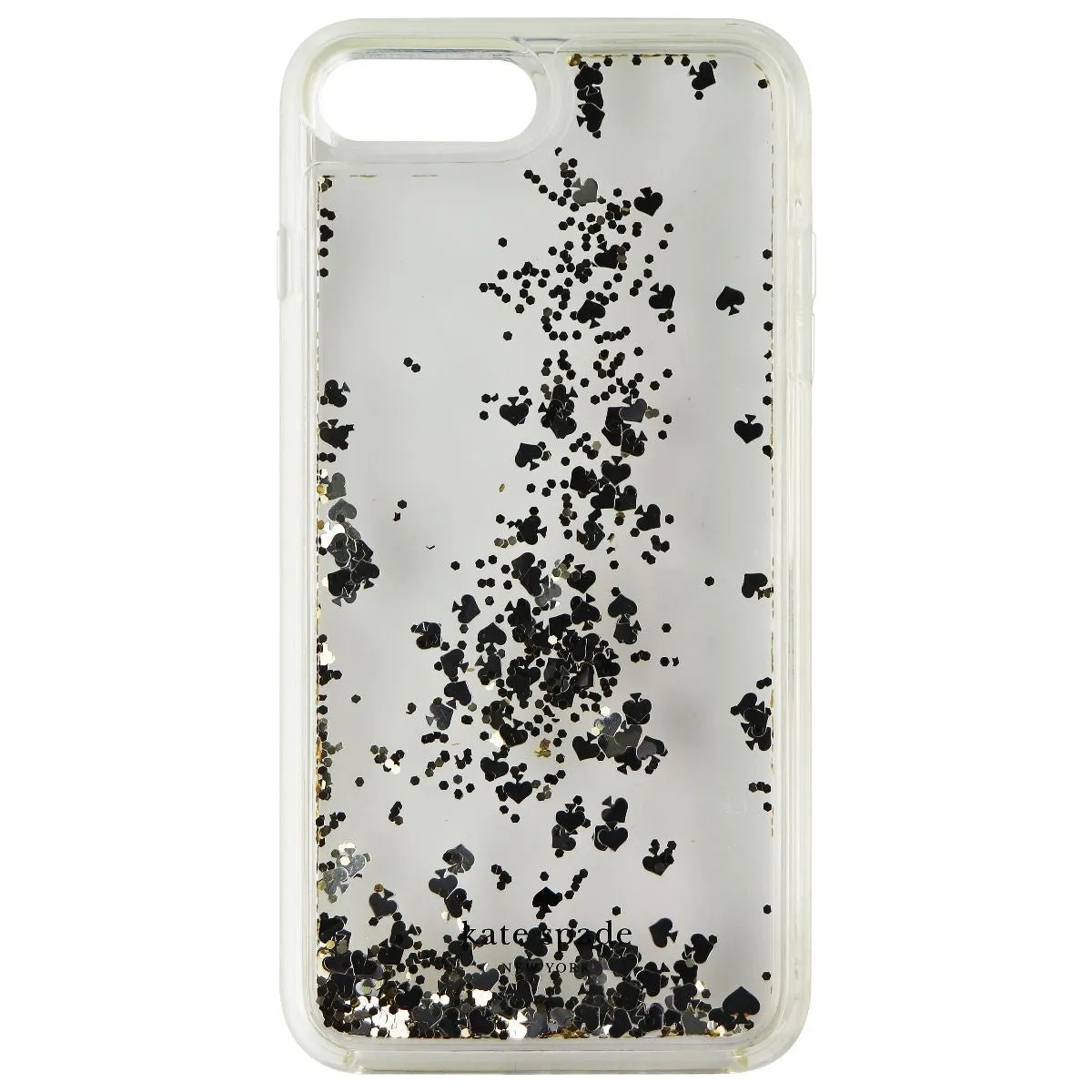 Kate Spade Liquid Glitter Case for iPhone 8 Plus/7 Plus - Silver/Gold Spades