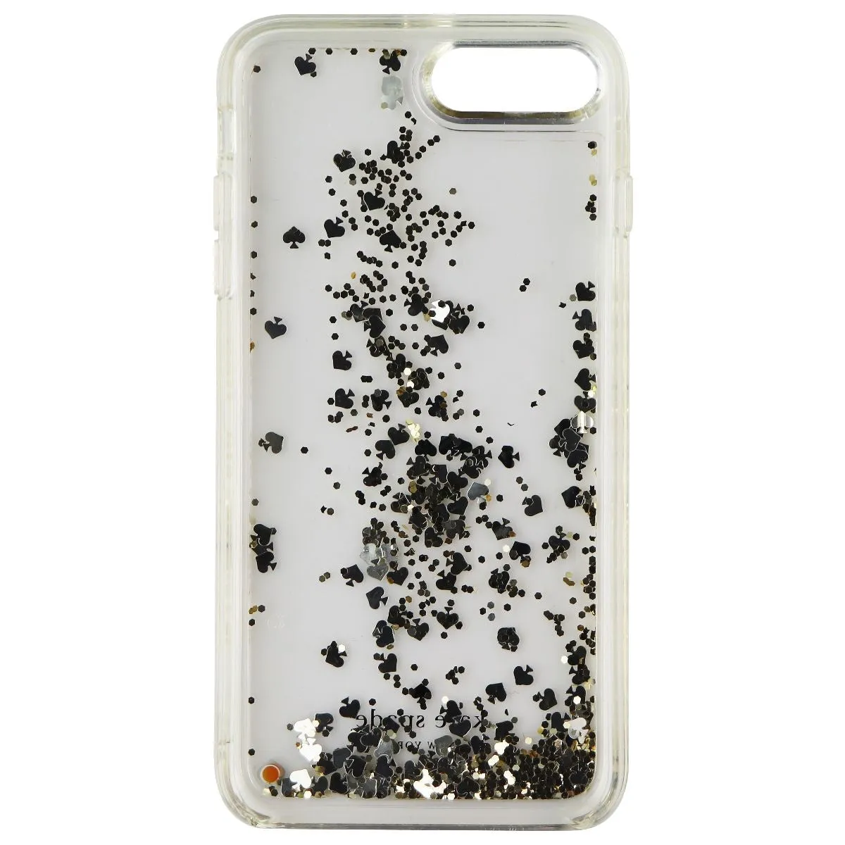 Kate Spade Liquid Glitter Case for iPhone 8 Plus/7 Plus - Silver/Gold Spades