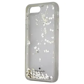 Kate Spade Liquid Glitter Case for iPhone 8 Plus/7 Plus - Silver/Gold Spades