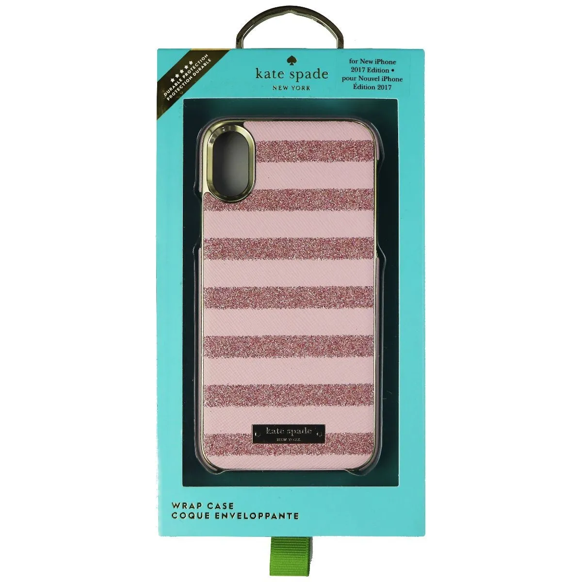 Kate Spade Wrap Series Hard Case for Apple iPhone Xs/X - Rose Quartz Saffiano