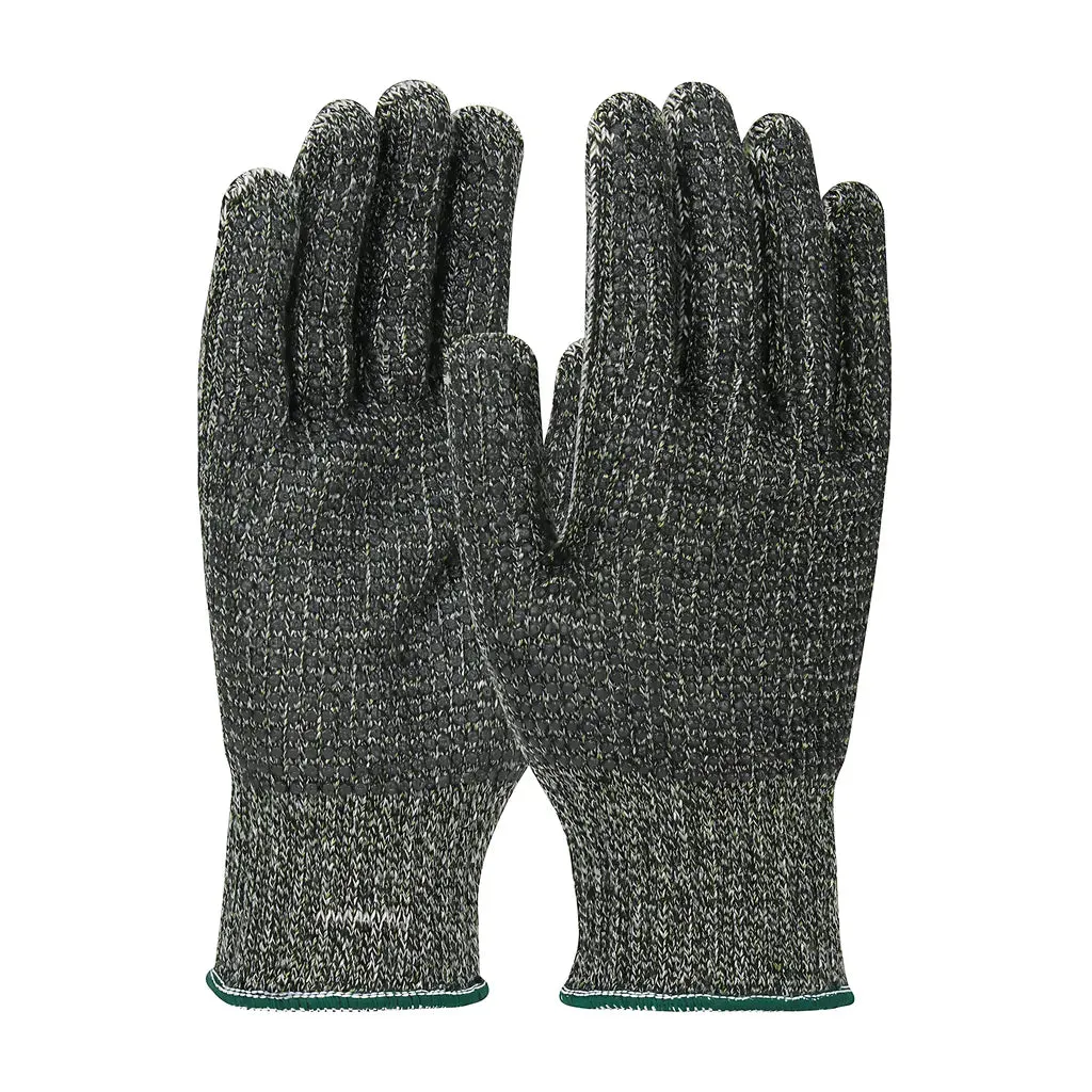 Kut Gard 14-ASP700PDD/S Seamless Knit PolyKor Blended Glove with Polyester Lining and Double-Sided PVC Dot Grip - Medium Weight