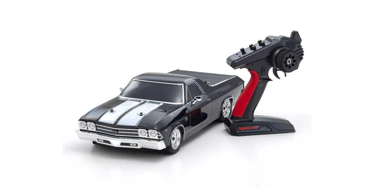 Kyosho 1/10 4WD Phaser Mk2 FZ02L 1969 Chevrolet El Camino SS 396 Tuxedo Black 34419T1