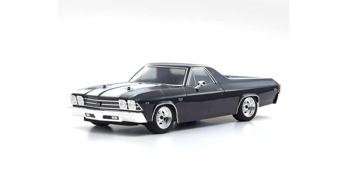 Kyosho 1/10 4WD Phaser Mk2 FZ02L 1969 Chevrolet El Camino SS 396 Tuxedo Black 34419T1