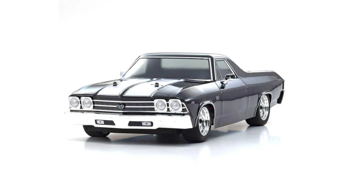 Kyosho 1/10 4WD Phaser Mk2 FZ02L 1969 Chevrolet El Camino SS 396 Tuxedo Black 34419T1