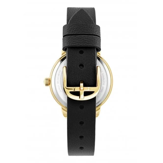 Ladies Black Leather Watch BKPFLS302