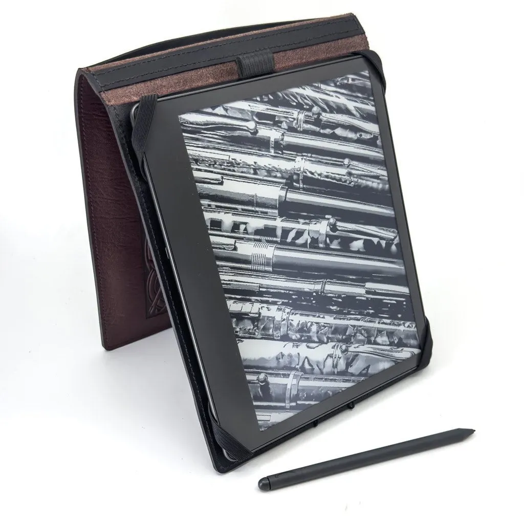 Leather Kindle Scribe Cover, Tree of LIfe