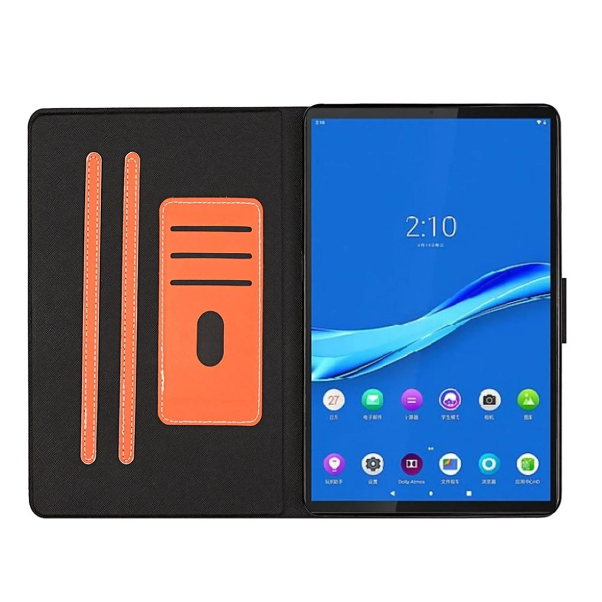 Lenovo Tab M10 FHD Plus simple themed leather case - Orange