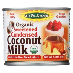 Lets Do Organic Sweetened Condensed Coconut Milk 7.4 Oz Pack of 6