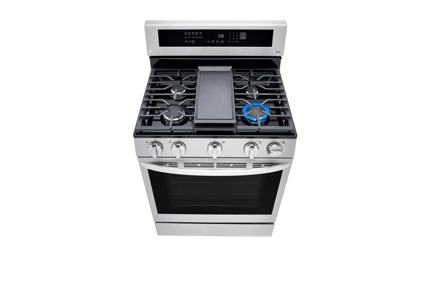 Lg LRGL5825F 5.8 cu ft. Smart Wi-Fi Enabled True Convection InstaView® Gas Range with Air Fry