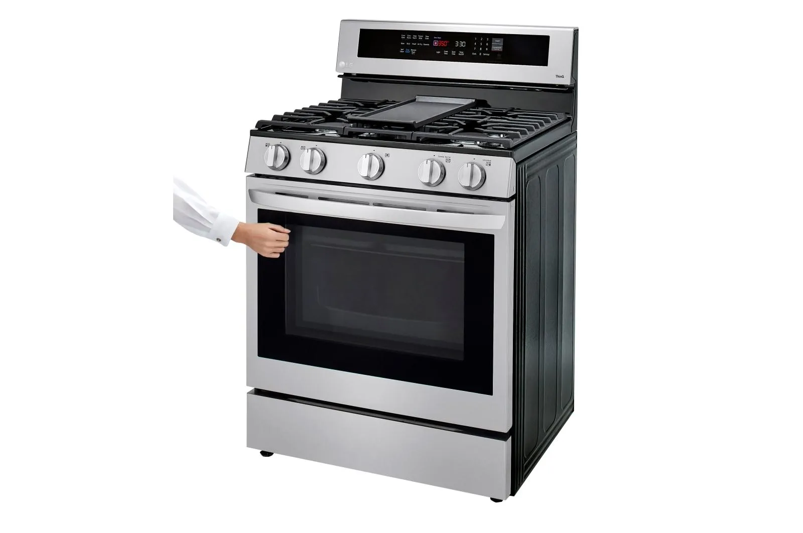 Lg LRGL5825F 5.8 cu ft. Smart Wi-Fi Enabled True Convection InstaView® Gas Range with Air Fry