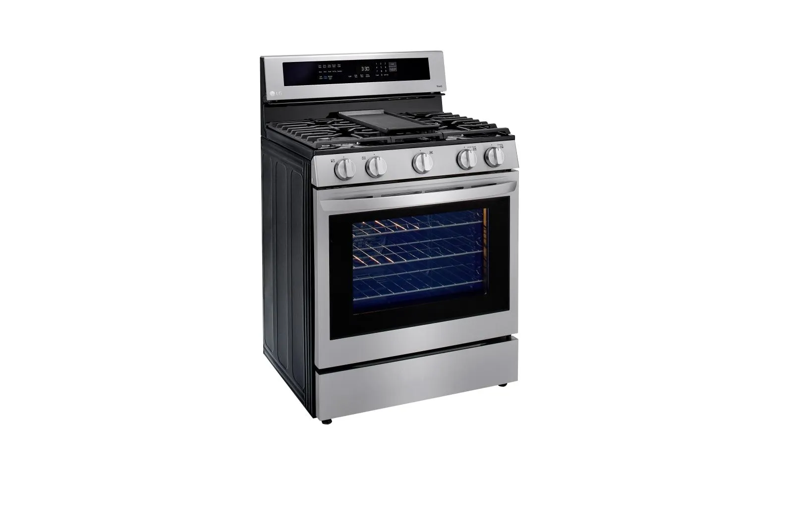 Lg LRGL5825F 5.8 cu ft. Smart Wi-Fi Enabled True Convection InstaView® Gas Range with Air Fry