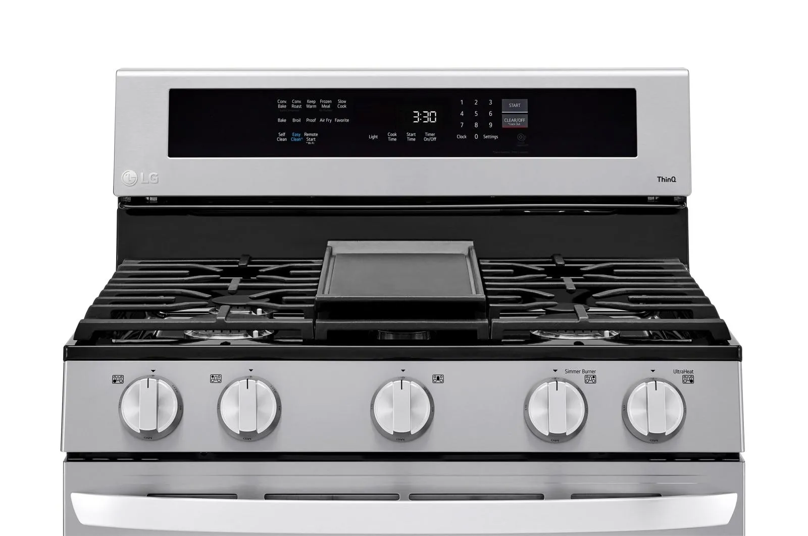 Lg LRGL5825F 5.8 cu ft. Smart Wi-Fi Enabled True Convection InstaView® Gas Range with Air Fry