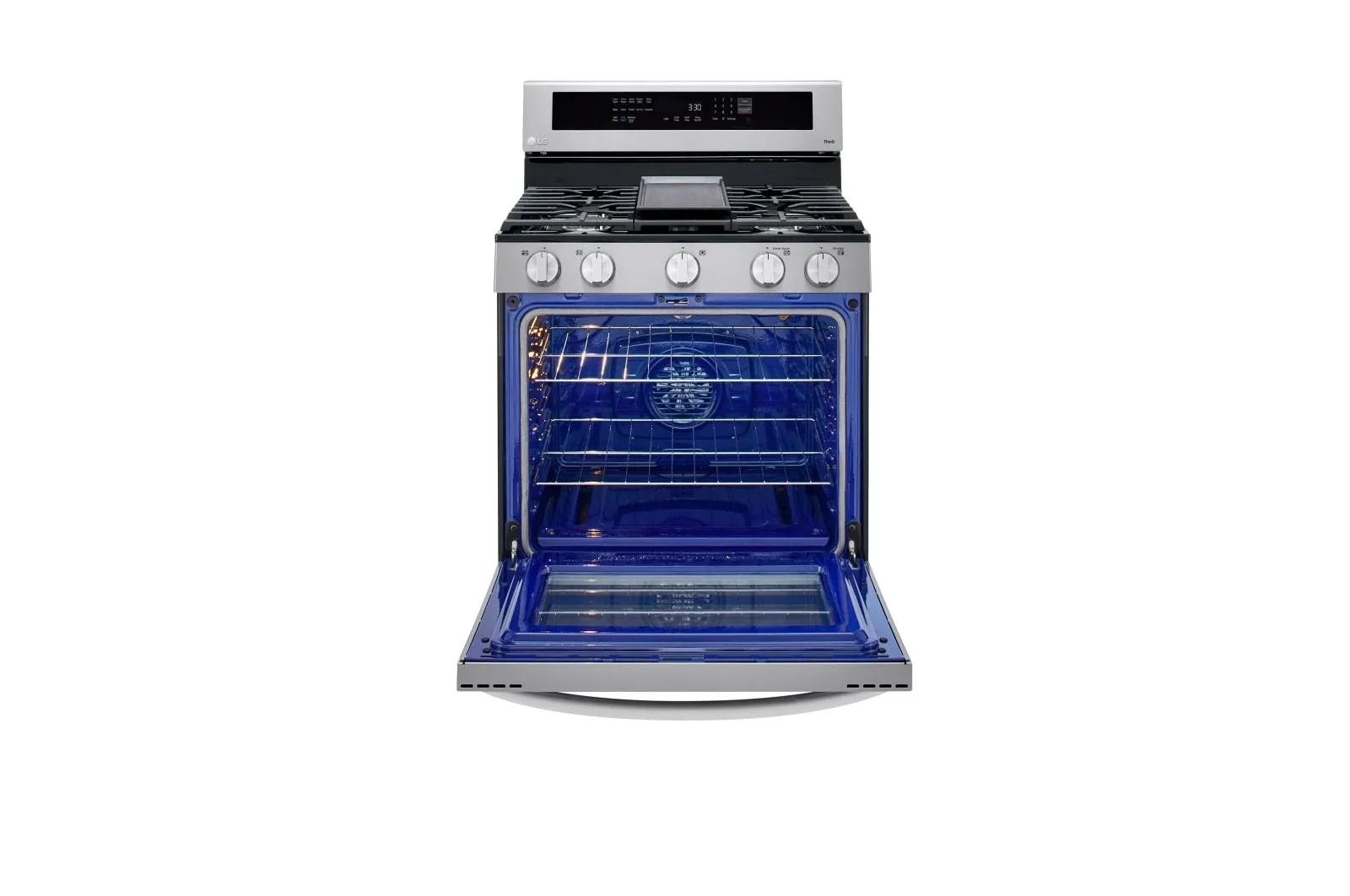 Lg LRGL5825F 5.8 cu ft. Smart Wi-Fi Enabled True Convection InstaView® Gas Range with Air Fry