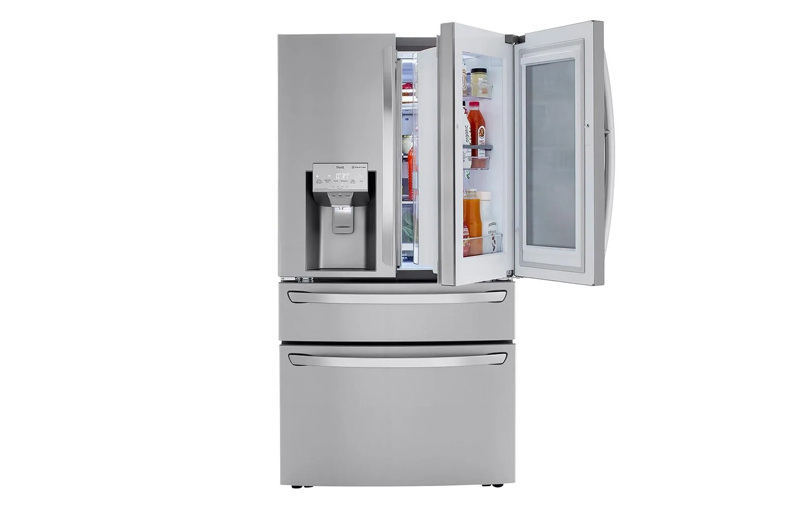 Lg LRMVC2306S 23 cu. ft. Smart wi-fi Enabled InstaView® Door-in-Door® Counter-Depth Refrigerator with Craft Ice™ Maker