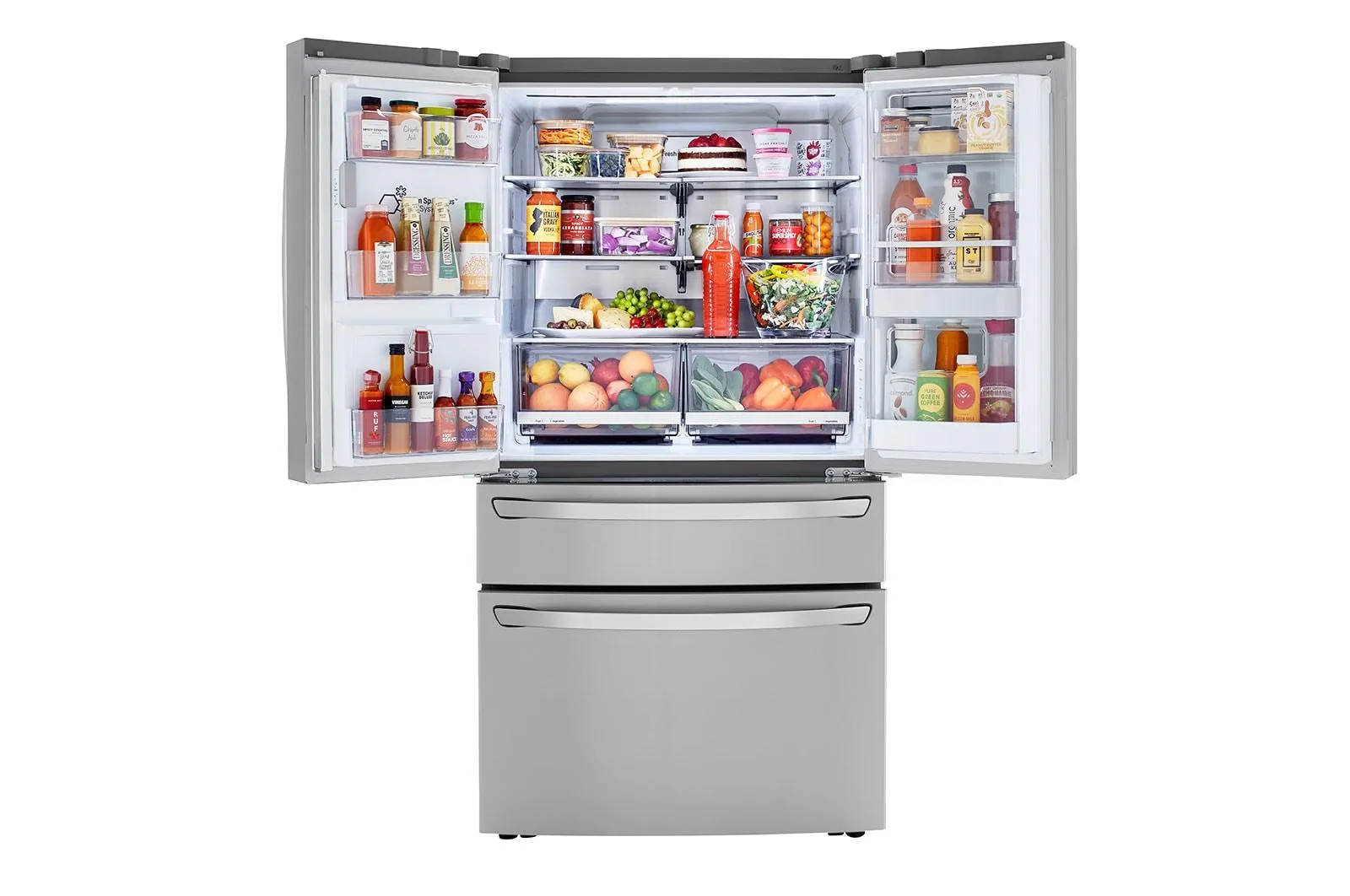 Lg LRMVC2306S 23 cu. ft. Smart wi-fi Enabled InstaView® Door-in-Door® Counter-Depth Refrigerator with Craft Ice™ Maker