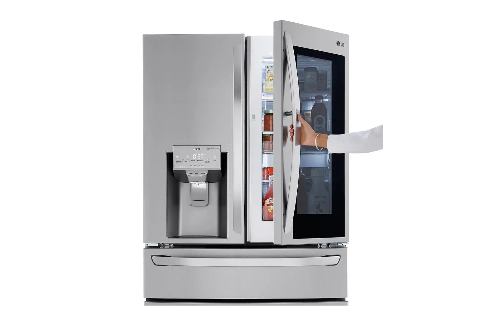 Lg LRMVC2306S 23 cu. ft. Smart wi-fi Enabled InstaView® Door-in-Door® Counter-Depth Refrigerator with Craft Ice™ Maker