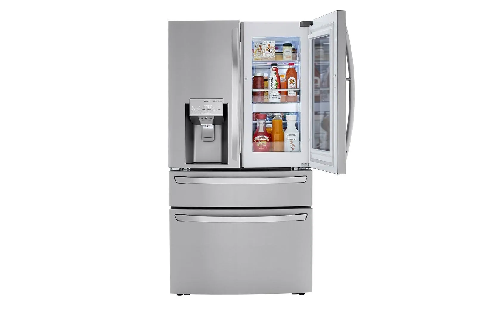 Lg LRMVC2306S 23 cu. ft. Smart wi-fi Enabled InstaView® Door-in-Door® Counter-Depth Refrigerator with Craft Ice™ Maker