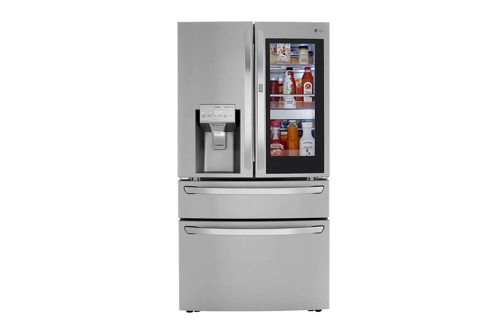 Lg LRMVC2306S 23 cu. ft. Smart wi-fi Enabled InstaView® Door-in-Door® Counter-Depth Refrigerator with Craft Ice™ Maker