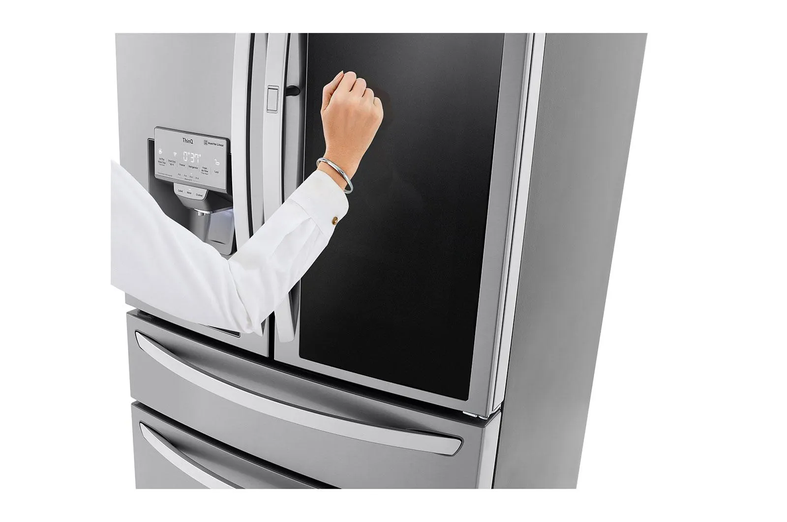 Lg LRMVC2306S 23 cu. ft. Smart wi-fi Enabled InstaView® Door-in-Door® Counter-Depth Refrigerator with Craft Ice™ Maker