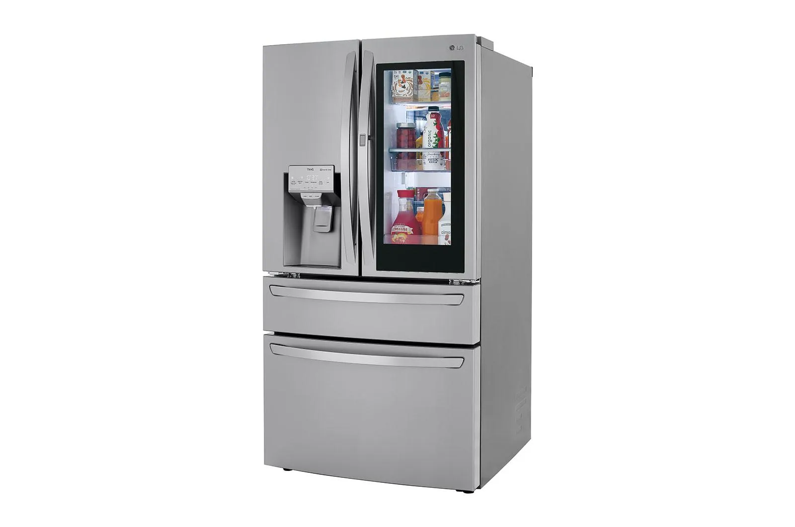 Lg LRMVC2306S 23 cu. ft. Smart wi-fi Enabled InstaView® Door-in-Door® Counter-Depth Refrigerator with Craft Ice™ Maker