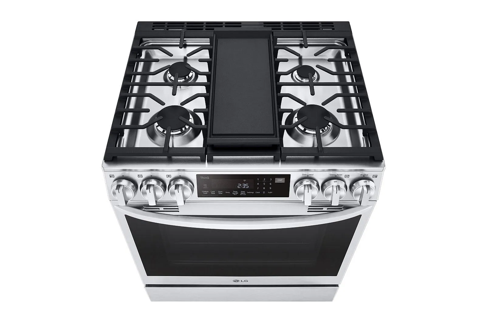 Lg LSGL6335F 6.3 cu ft. Smart wi-fi Enabled ProBake Convection® InstaView® Gas Slide-In Range with Air Fry