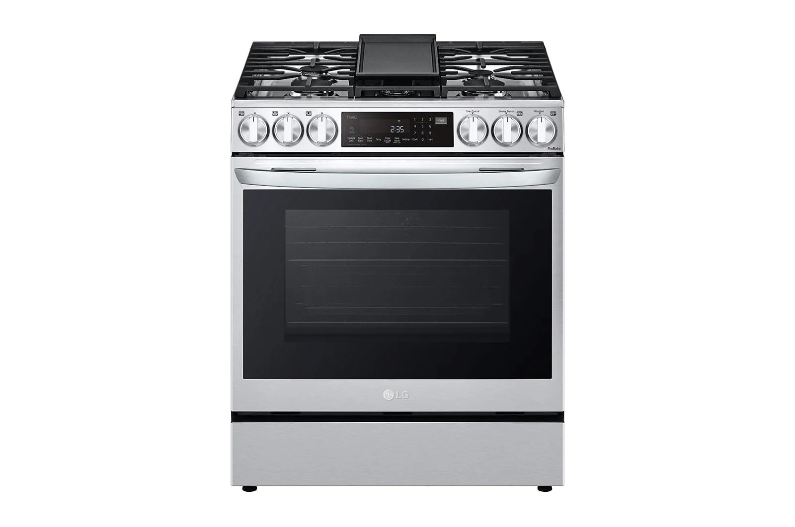 Lg LSGL6335F 6.3 cu ft. Smart wi-fi Enabled ProBake Convection® InstaView® Gas Slide-In Range with Air Fry