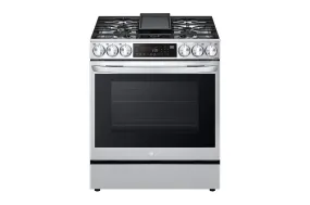 Lg LSGL6335F 6.3 cu ft. Smart wi-fi Enabled ProBake Convection® InstaView® Gas Slide-In Range with Air Fry