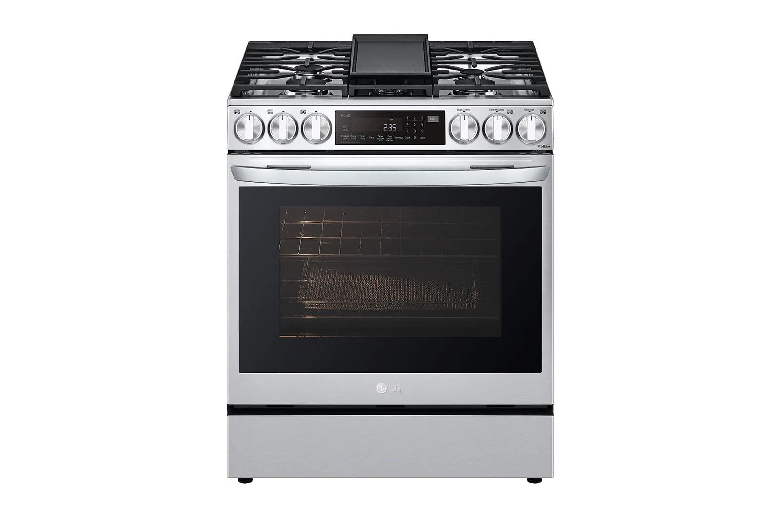 Lg LSGL6335F 6.3 cu ft. Smart wi-fi Enabled ProBake Convection® InstaView® Gas Slide-In Range with Air Fry