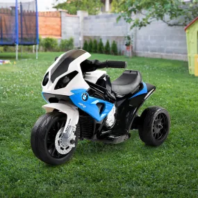 Licensed Kids Electric Police Motorcycle, 3-Wheel, Blue, BMW