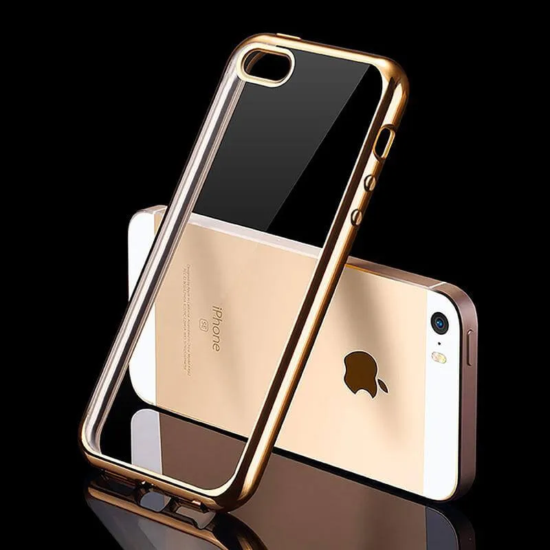 Luxury Transparent Silicone Case For iPhone SE