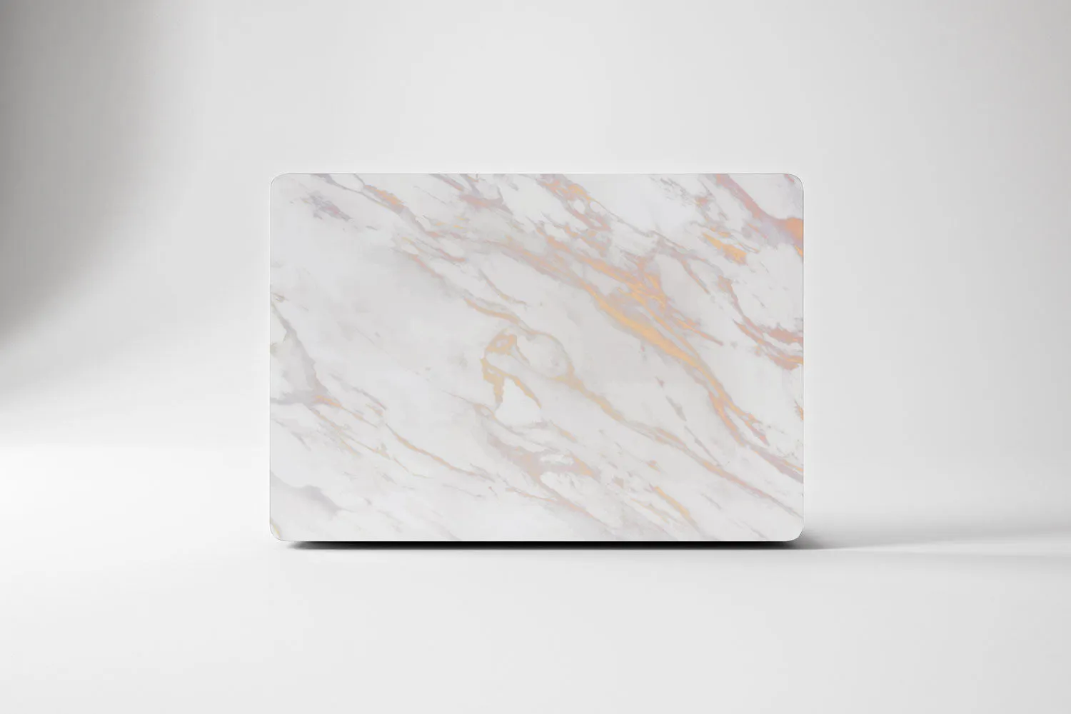 Macbook Hard Shell Case - White Rose & Gold Marble