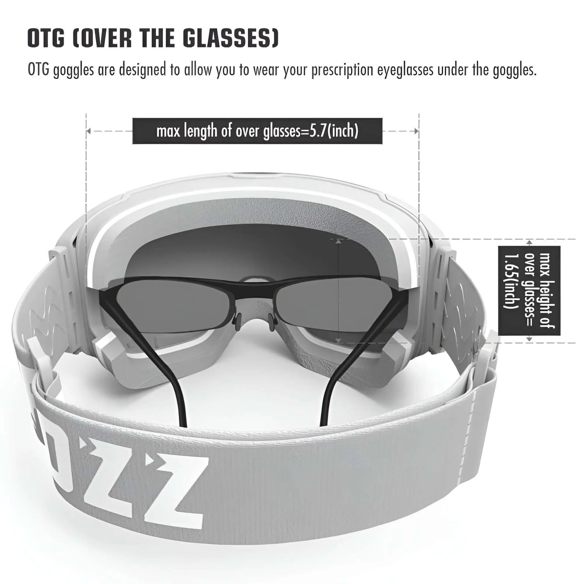 Magnetic Ski Goggles with Quick-Change Lens and Case Set