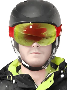 Magnetic Ski Goggles with Quick-Change Lens and Case Set