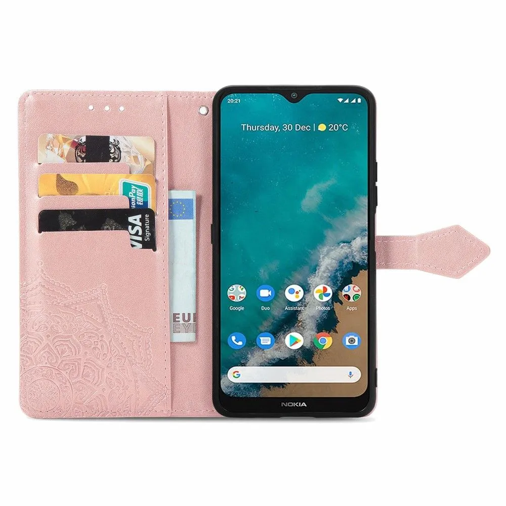 Mandala Nokia G50 Flip case - Rose Gold