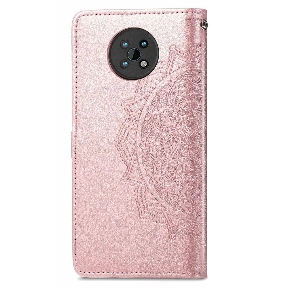 Mandala Nokia G50 Flip case - Rose Gold