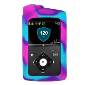 Medtronic Insulin Pump Gel Skin- Pink-Purple-Blue